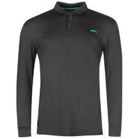 slazenger long sleeve golf polo mens