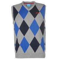 Slazenger Argyle Knitted Golf Vest Mens