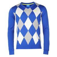 Slazenger Argyle V Neck Sweater Mens