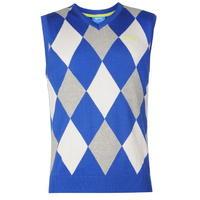 Slazenger Argyle Knitted Vest Mens