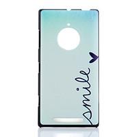 smile pattern pc hard case for nokia lumia 830