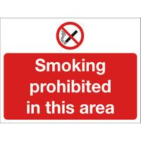 SMOKING PROHIBITED IN 450X600 PVC P35Z/R