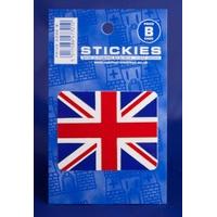 small union jack square sticker