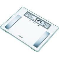 Smart bathroom scales Beurer BG 51 XXL Weight range=200 kg White, Stainless steel
