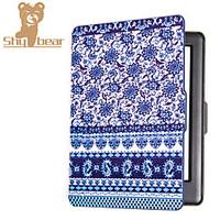 smart printed protective cover leather case for kobo glo hd 2015 blue  ...
