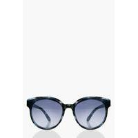 Smoke Lens Round Sunglasses - grey