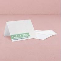 Smart Type Thank You Card With Fold