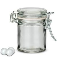 Small Glass Jar With Wire Snap Lid Favour Container