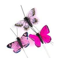 Small Hand Painted Butterfly (25) - Pink