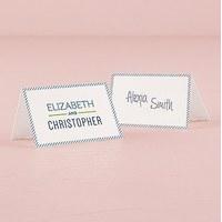 smart type place card with fold