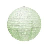 Small Eyelet Paper Lantern - Pale Green