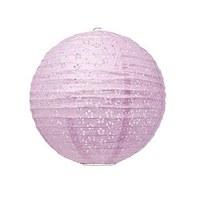 small eyelet paper lantern lavender