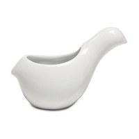 Small White Ceramic Bird Favour Container