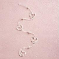 small pearl heart hanging decoration garland