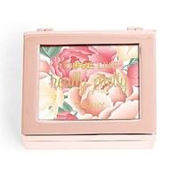 Small Modern Personalised Jewellery Box - Modern Floral Print - Rose Gold
