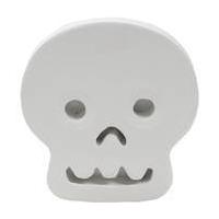 Small Primed Mache Skull Symbol 12 cm