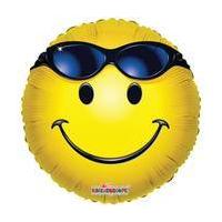 Smiley Face Sunglasses Foil Helium Balloon