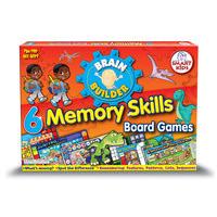Smart Kids 6 Brain Builder Board Games- Memory Skills