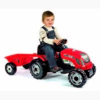Smoby Red GM Tractor with Trailer