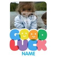 smile childrens good luck card