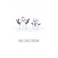 Small Carrot Syndrome| Funny Christmas card |WB1097