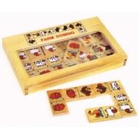 Small Foot Design Large Wooden Picture Dominoes in a box