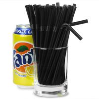 Small Bendy Straws 5.5inch Black (4 Boxes of 250)