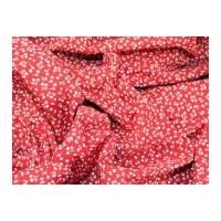 Small Cherry Print Polycotton Dress Fabric Red