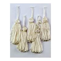 Small Key Tassels 55mm Cream