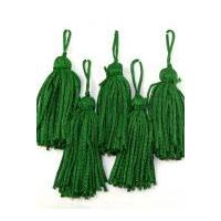 small key tassels 55mm green