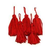 Small Key Tassels 35mm Red