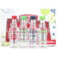 smirnoff vodka mixed flavours 4x 5cl miniature flavour gift pack