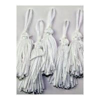 small key tassels 55mm white