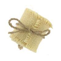 Small Cream Hessian Fabric Roll 2 m