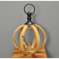 Small Bastia Wooden Candle Lantern by Gardman