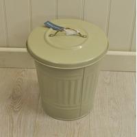 Small Metal Bin with Nickel Handles in Clay by Garden Trading