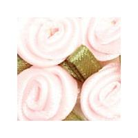 small satin roses 10mm pale pink