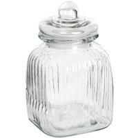 Small Square Glass Jar With Stopper