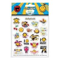 smiley world sticker set acetate