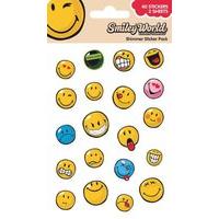 Smiley World Shimmer Sticker Pack (40 Stickers)