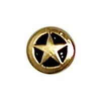 Small Gold Star Rivet-back Concho