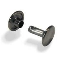 small black 100 pack of double cap rivets