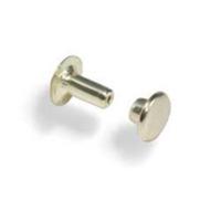 Small Brass Plated 100 Pack Of Rapid Rivets