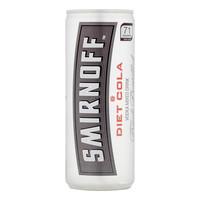 smirnoff diet cola premix 12x 250ml