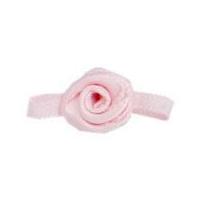 small ribbon roses pale pink solid