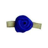 Small Ribbon Roses Royal Blue