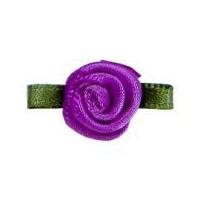 Small Ribbon Roses Purple