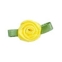 Small Ribbon Roses Lemon