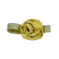 Small Ribbon Roses Gold