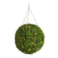smart garden pre lit artificial topiary ball 400 mm